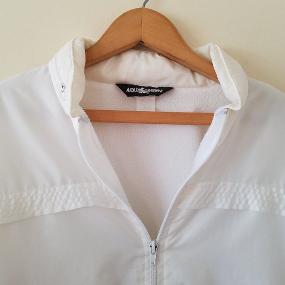 Aqua Sheen White fleece lined jacket - Picture 4 of 9